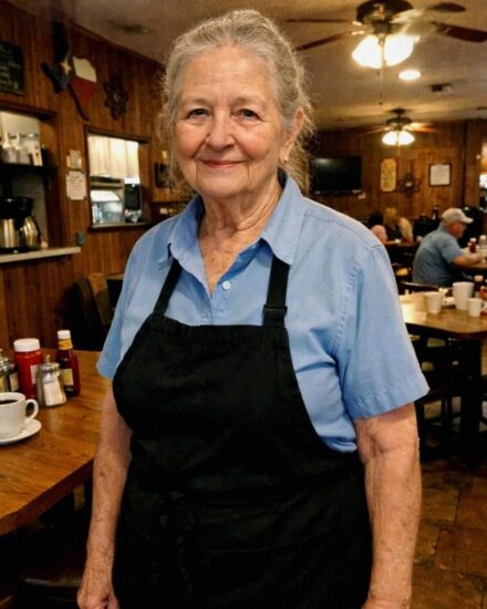I’m Esther. I’m 72 years old, and I’ve been waitressing at the same little diner in small-town Texas for more than twenty years.