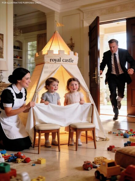 The Maid Built a Castle for the Millionaire’s Twins—He Stormed In Furious… But What Happened Next Changed Everything