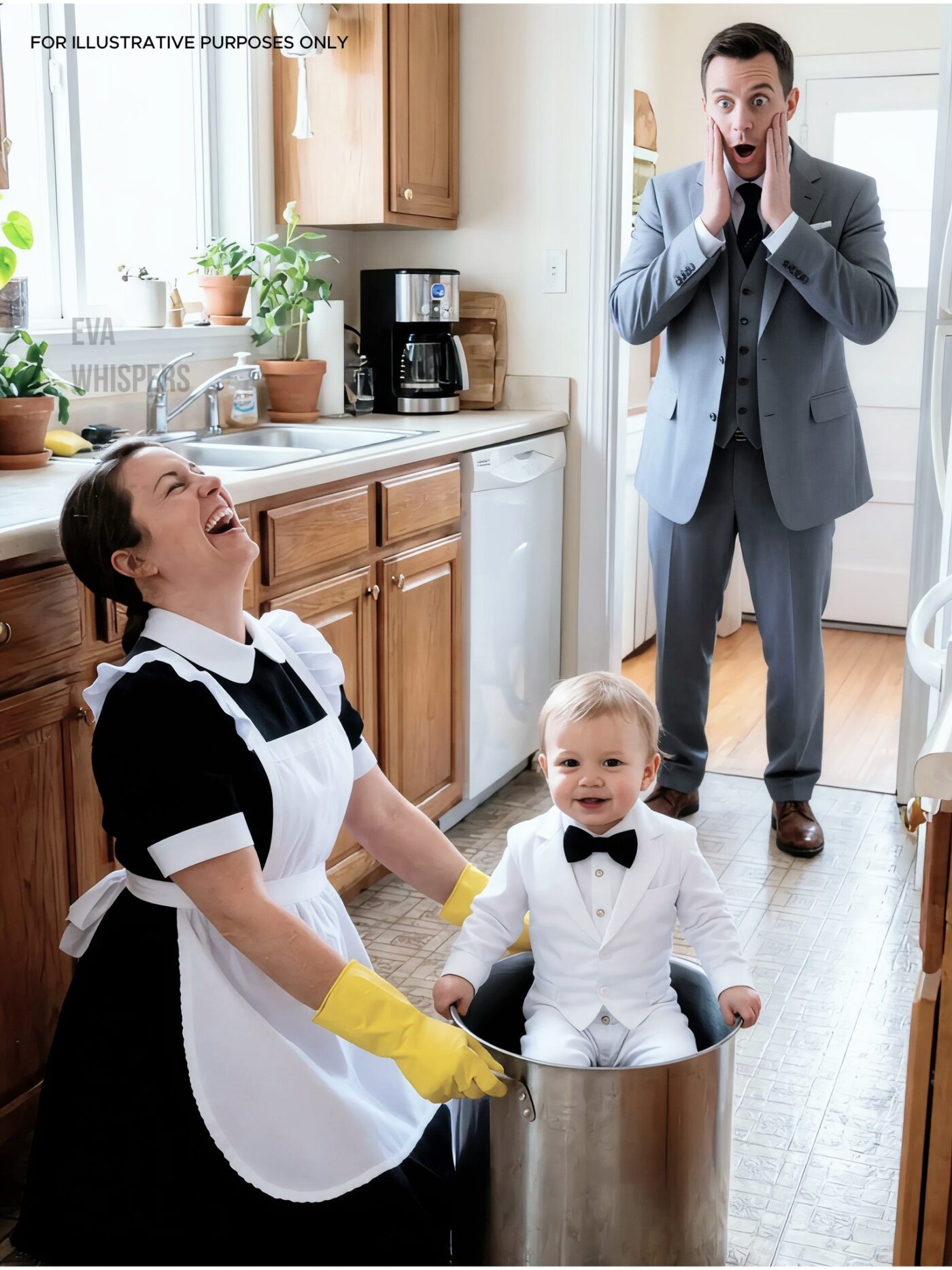 The Billionaire’s Baby Never Laughed—Until the Maid Did One Unthinkable Thing in the Kitchen