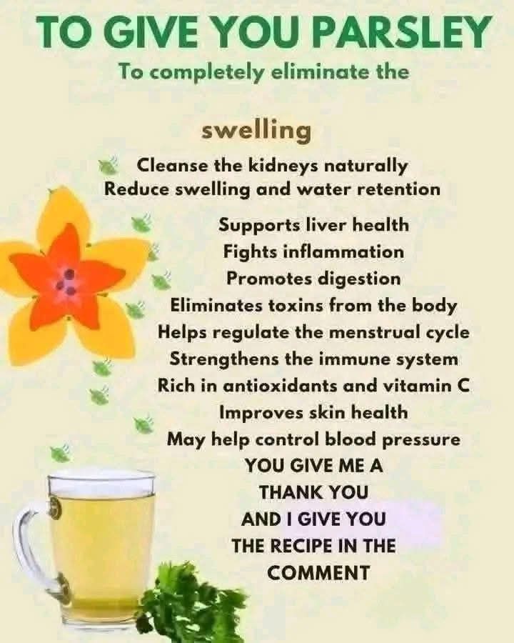 The Ultimate Parsley Tea to Eliminate Swelling