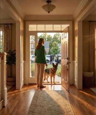 My Dog Refused to Let Me Leave Home That Morning — Soon After, Police Revealed He Had Saved My Life
