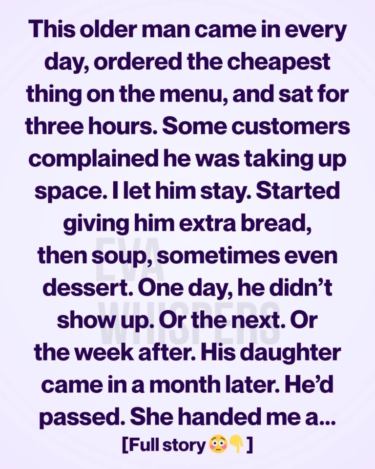 An Old Man Ordered the Cheapest Meal Every Day—and Left Me Something I’ll Carry Forever