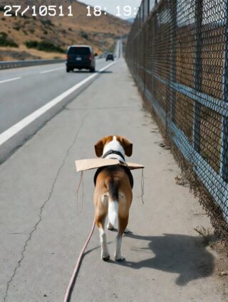 He Thought It Was Just a Stray Dog Tied to a Fence on a Deserted Highway — But When He Opened the Envelope Around Its Neck, the Words Inside Made His Bl00d Run Cold: ‘Do You Remember Me?’ 😱🐾