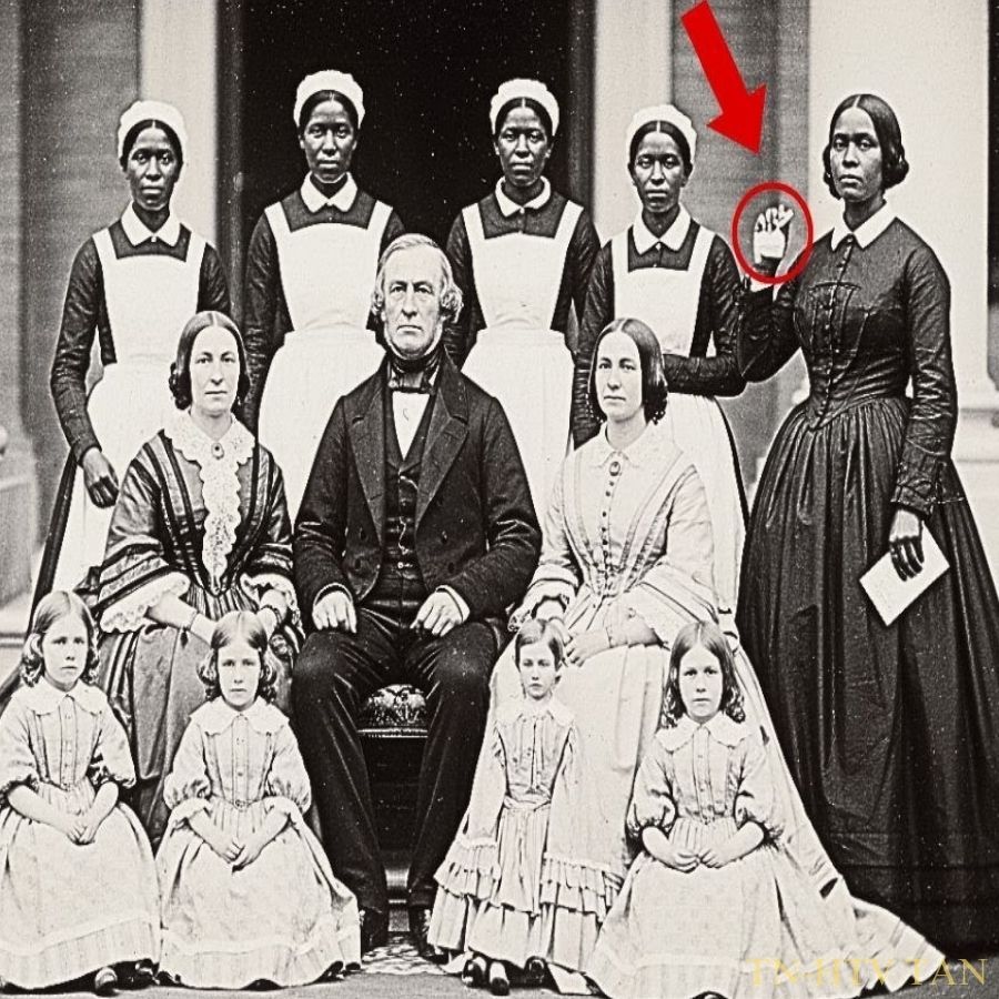 This 1859 plantation portrait looks peaceful—until you see what’s hidden in the slave’s hand