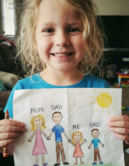 My 5-Year-Old Daughter Drew Our Family and Said: ‘This Is My New Little Brother’