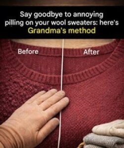 The infallible method to make those unsightly little dots on wool sweaters disappear