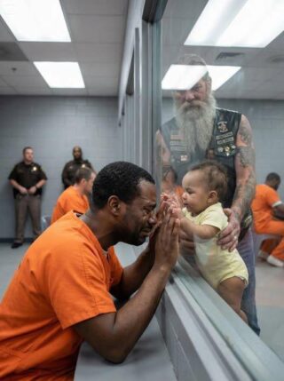 This biker brought my baby to prison every week for 3 years after my wife died and I had no one left to raise her