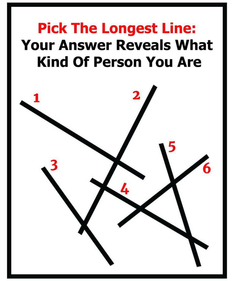 Choose the Longest Line …What Your Pick Reveals About You