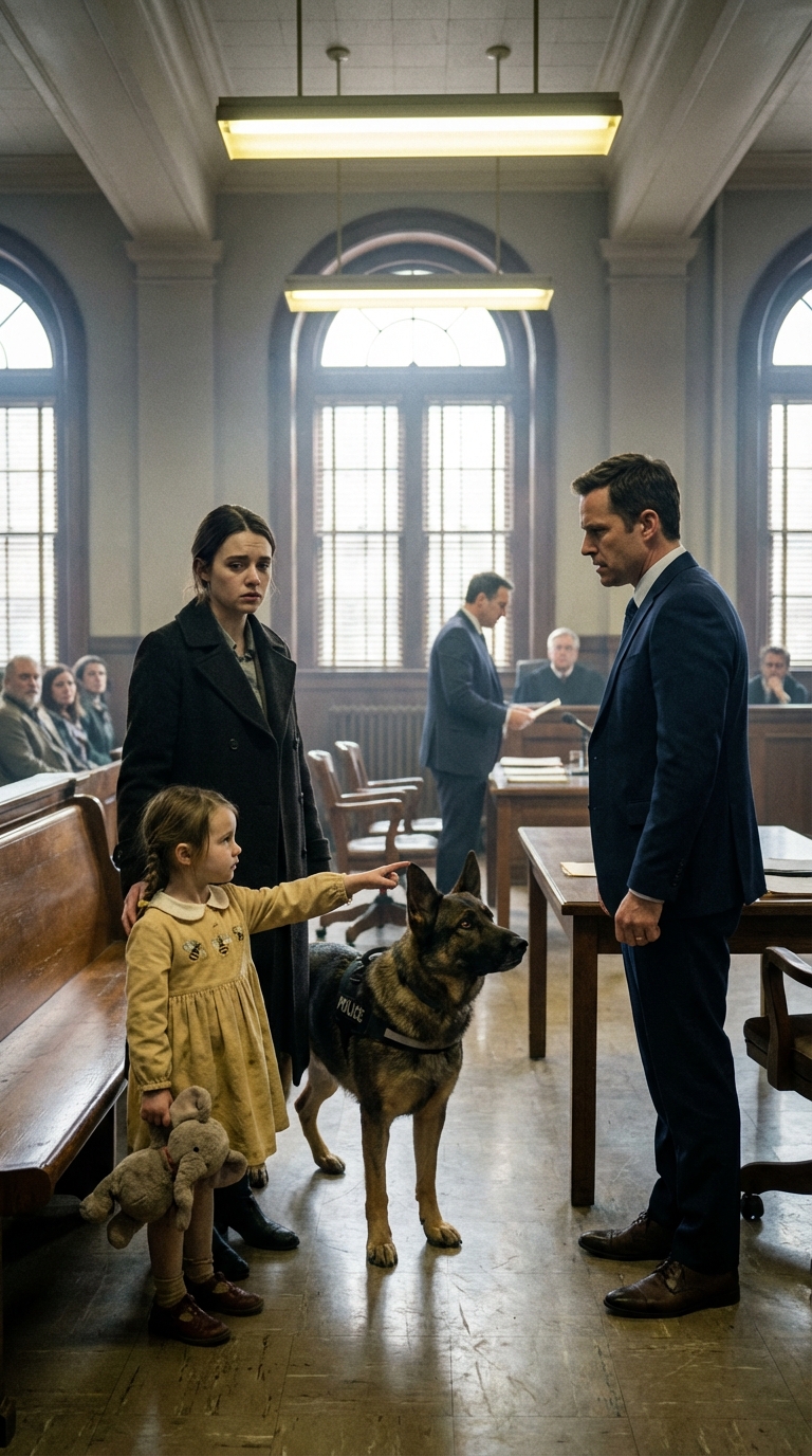 When My Daughter Took the Stand, They Thought It Was a Joke — Until the Dog Refused to Look at the Man
