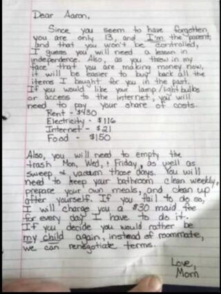“Mom Posts Powerful Message on Her ‘Disrespectful’ Son’s Door”