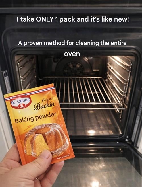 I take ONLY 1 pack and it’s like new! A proven method for cleaning the entire oven