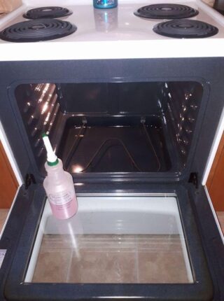 Tried the Pinterest homemade oven cleaner, and I’m sold on it. Will never buy another oven cleaner again. Worked amazing, sprayed it on and let it sit. Hardly any effort at all to wipe it out.