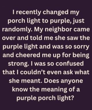The True Meaning Behind Purple Porch Lights