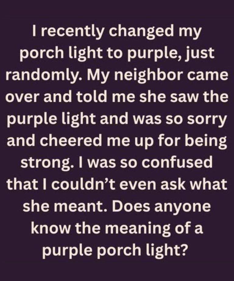 The True Meaning Behind Purple Porch Lights