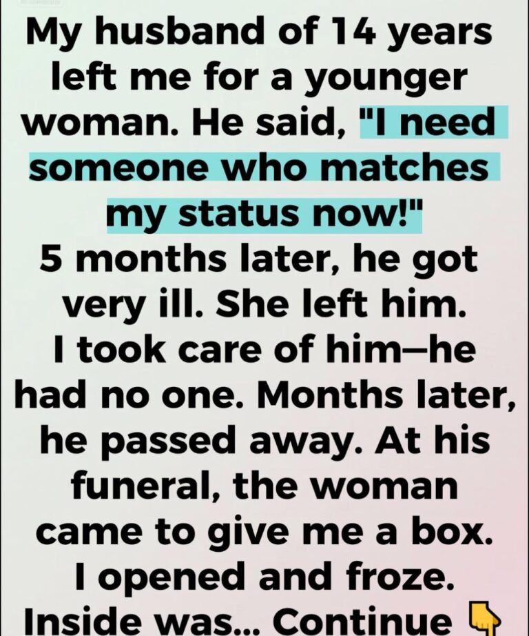 He Walked Out for a Younger Woman—But His Goodbye Carried a Truth I Never Saw Coming.