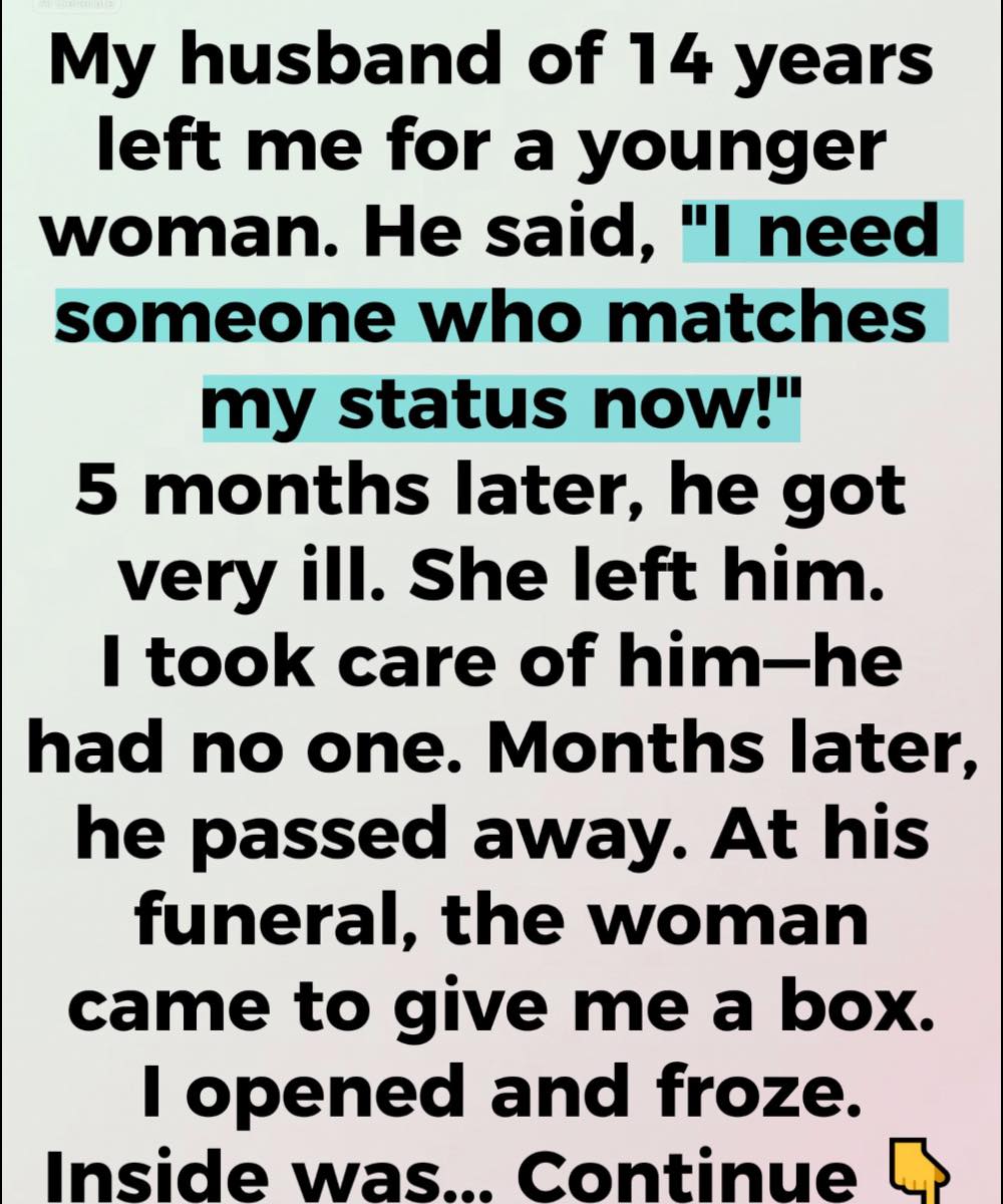 He Walked Out for a Younger Woman—But His Goodbye Carried a Truth I Never Saw Coming.