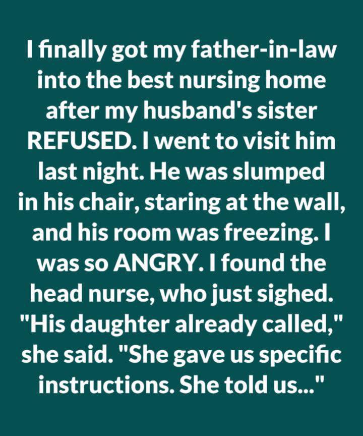His Daughter Said “Leave Him in the Cold—He Prefers It That Way”—So I Brought a Space Heater, Stayed Overnight, and What I Discovered in His File Changed Everything