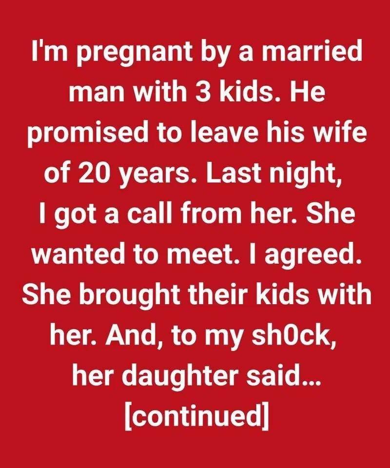 I Broke Up a Marriage and Got Pregnant — But His Wife’s Unexpected Question Left Me Stunned