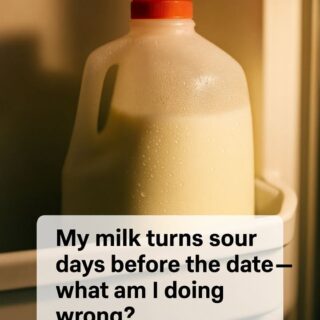 My milk turns sour days before the date — what am I doing wrong?
