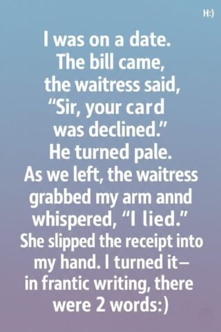 A Perfect Date Took an Awkward Turn When My Card Was Declined — Until a Server Whispered “I Lied” and Revealed the Bill Had Already Been Paid, Reminding Me That Even in Embarrassing Moments, Unexpected Kindness Can Transform Humiliation Into Gratitude and Turn an Ordinary Evening Into a Memory I’ll Never Forget