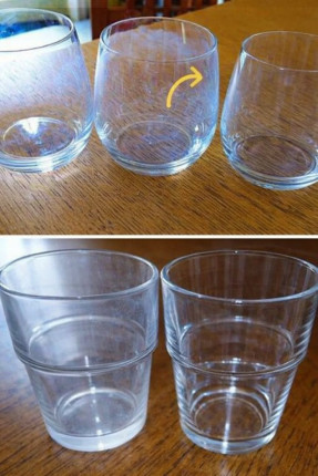 How to remove white patina from glasses and give them shine with a cool trick