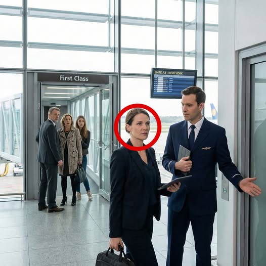 At the airport, Dad said: ‘She can’t even afford economy.’ My step-sister laughed as they boarded first class. I waited quietly—until a man in uniform said, ‘Your jet’s ready, ma’am.’