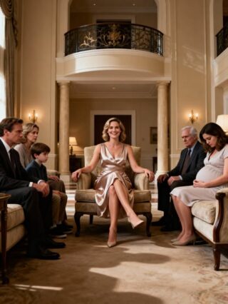 When my husband’s mistress got pregnant, my entire in-laws’ family told me to leave the house. I simply smiled and said one sentence— and the faces of all six of them fell. They apologized, but it was already too late…