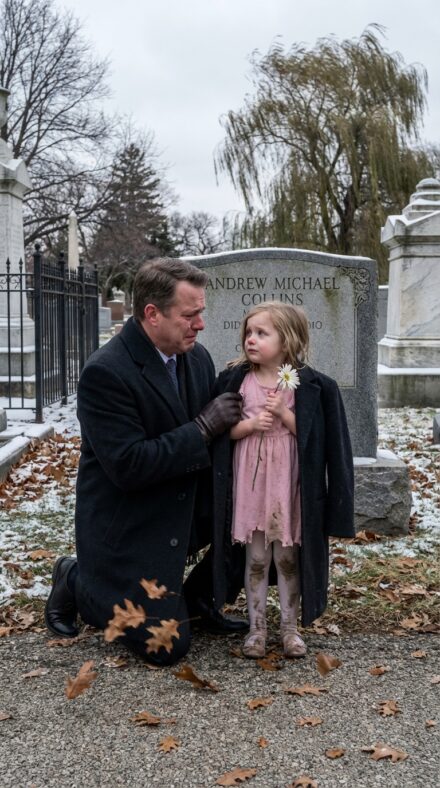 I believed I understood my brother’s life—until I met a starving seven-year-old sobbing at his grave, clutching a dead flower and asking if I knew her father. One DNA test later, I was risking my billion-dollar empire to confront the woman who tried to erase her.