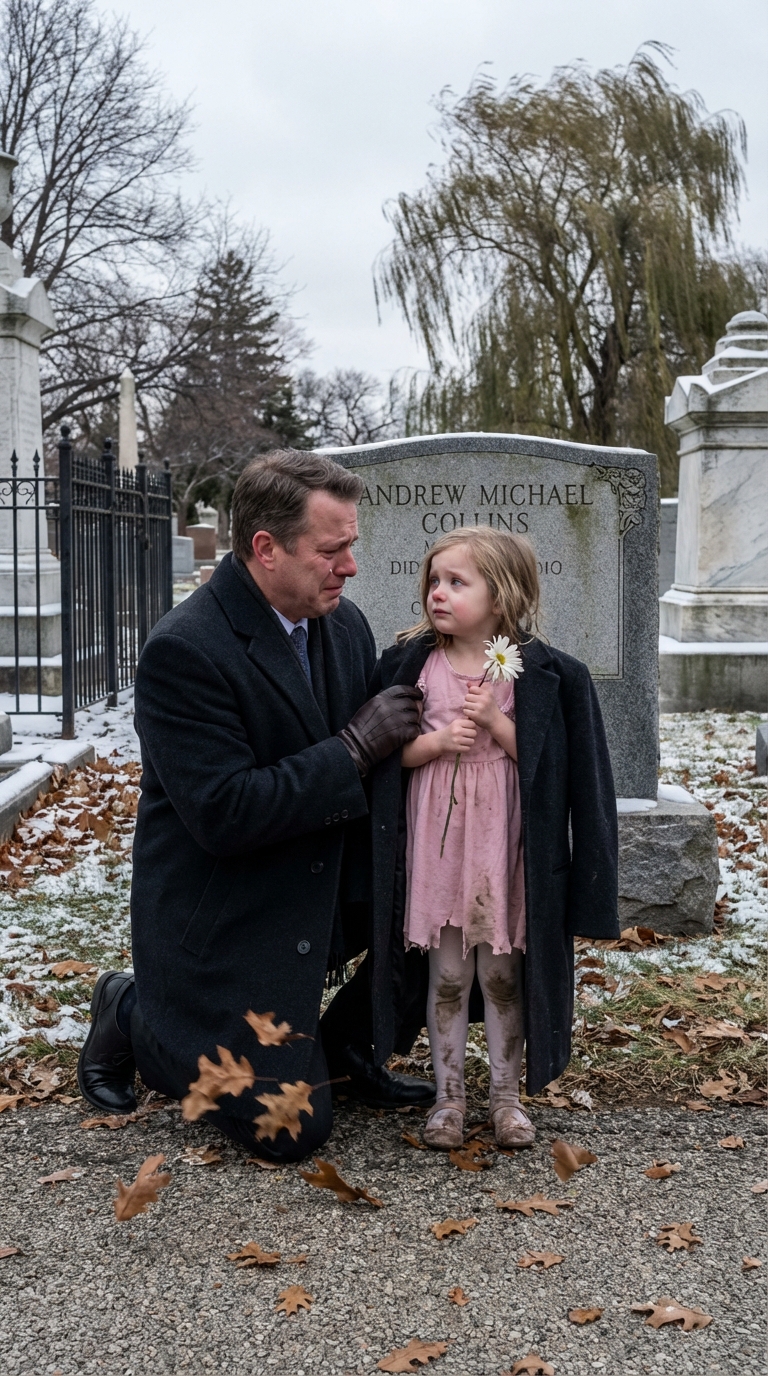 I believed I understood my brother’s life—until I met a starving seven-year-old sobbing at his grave, clutching a dead flower and asking if I knew her father. One DNA test later, I was risking my billion-dollar empire to confront the woman who tried to erase her.