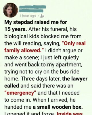 I Was Asked to Leave My Stepfather’s Will Reading. Three Days Later, a Phone Call Changed Everything I Thought I Knew