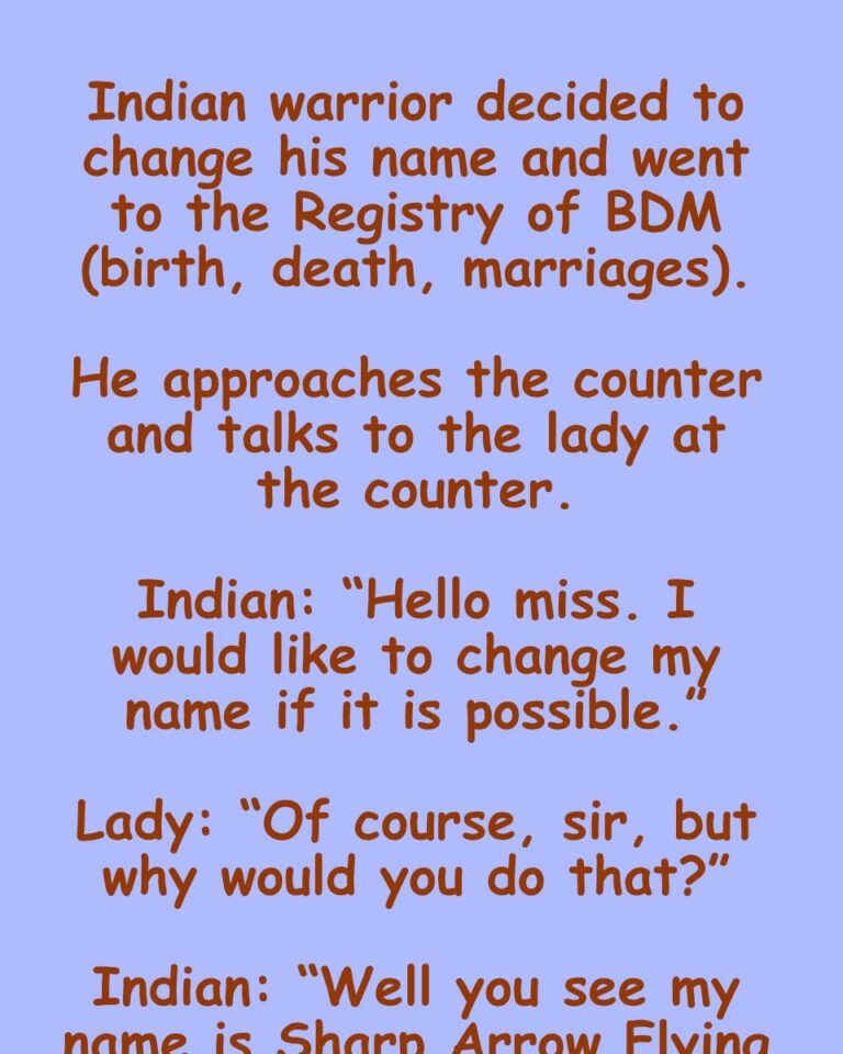 Indian warrior decided to change his name