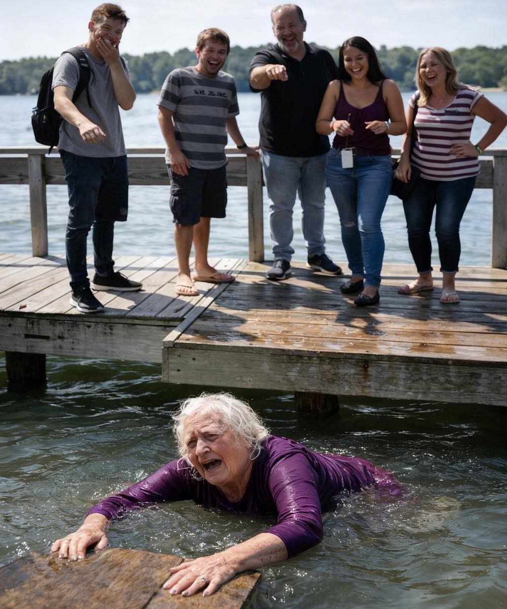 The grandson pushed his grandmother into the lake, knowing full well that she couldn’t swim and was afraid of water, just for fun: relatives stood nearby and laughed, but none of them could even imagine what this woman would do as soon as she got out of the water.