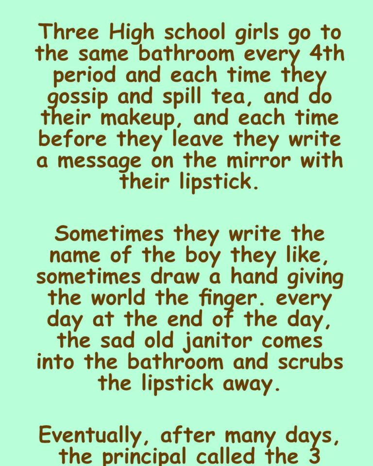 The revenge of old janitor.