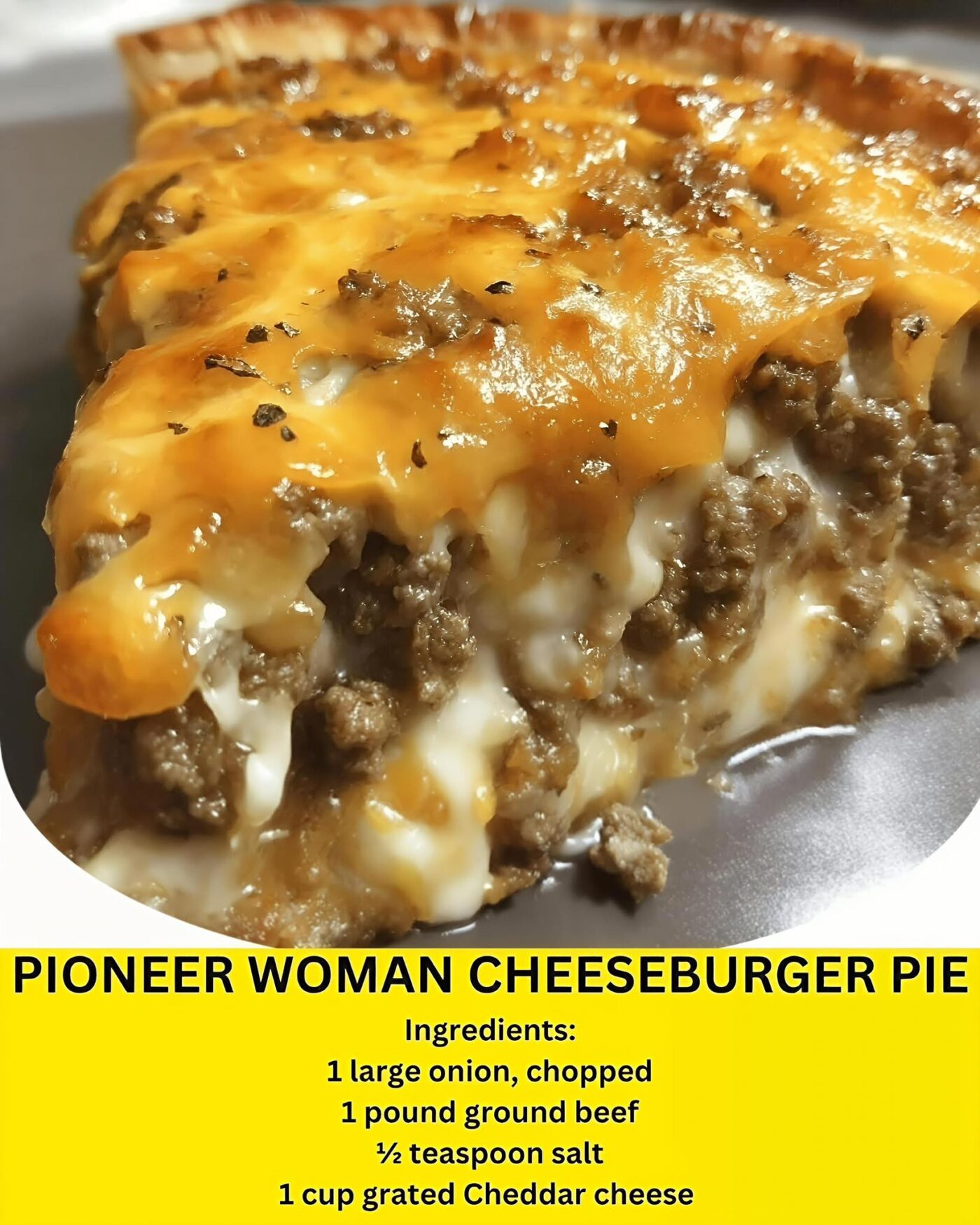 Impossible Cheeseburger Pie