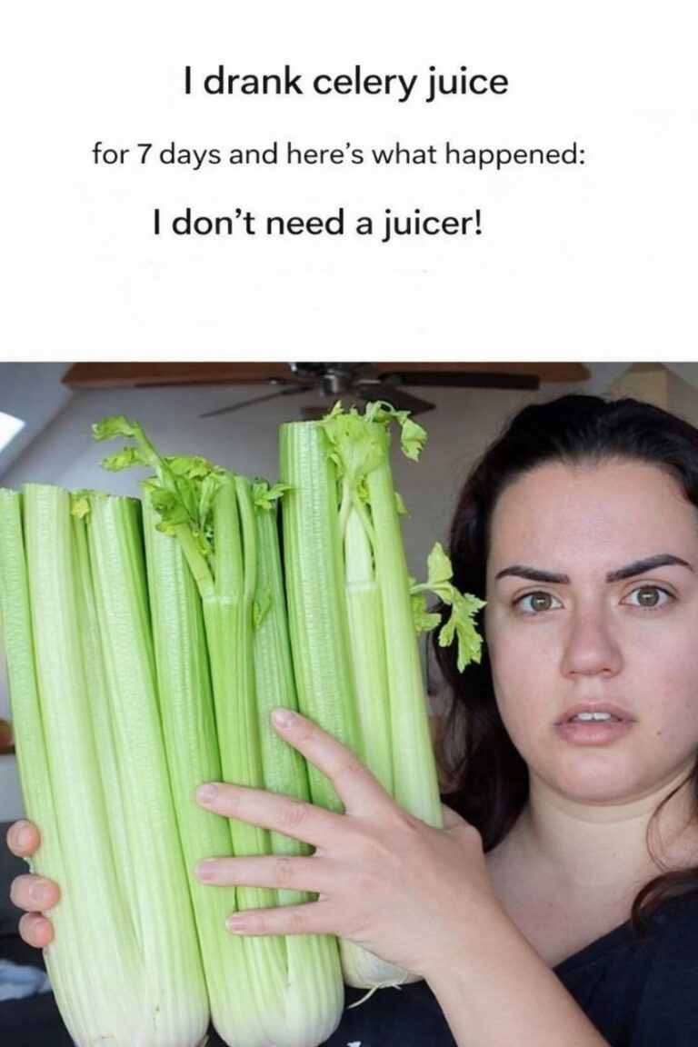 I drank celery juice for 7 days and look what happened – I didn’t need a juicer!