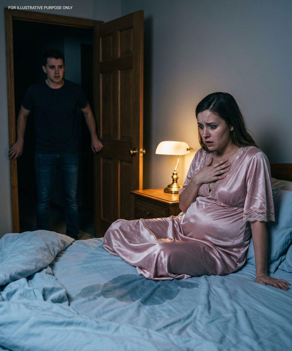 I came back from a business trip in the middle of the night, saw my wife’s pink dress on backwards and those water stains on the bed… and I froze.