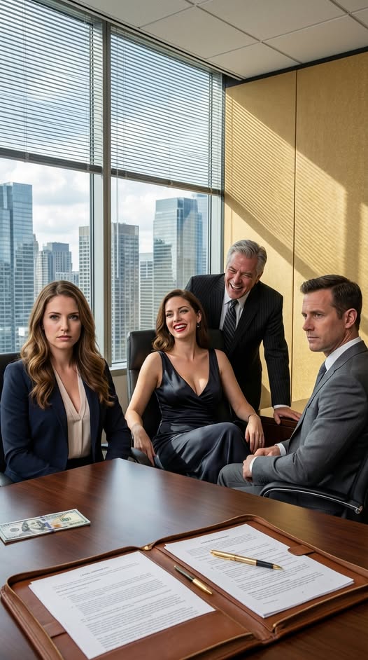 My stepsister stole my husband, believing he was the CEO of a $2 billion furniture company. At the final settlement meeting, she tossed me $100 and sneered, “Take a cab back to your parents’ house. Goodbye.” Then my lawyer suddenly burst out laughing—because the real CEO was…