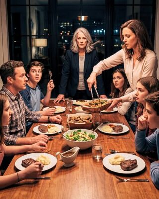“I only ordered for the family,” my daughter-in-law said, as they served steak to everyone except me. I looked at my son. He looked down… and kept eating. Then I stood up. And I said what no one expected
