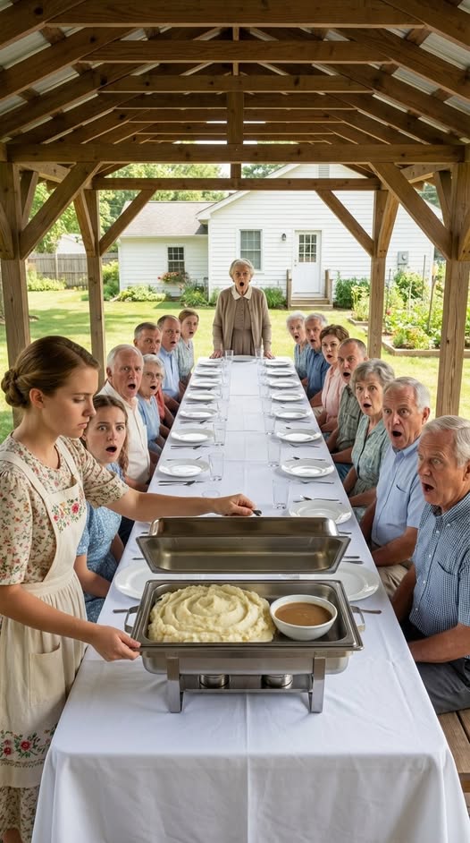 The mother-in-law invited 20 people to lunch, but only gave her daughter-in-law 100 dollars for groceries. When she lifted the lid of the plate in front of everyone, the entire table fell silent upon seeing what was inside…