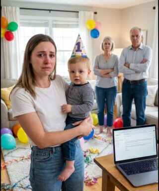 “We don’t recognize this grandson.” – My selfish parents skipped my son’s 1st birthday. I told them to never ask for money again. They laughed, until they checked their inbox.