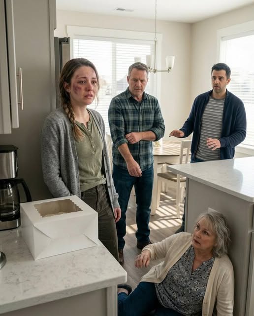 On my birthday, my father walked in, looked at my b:ruised face, and asked, “Sweetheart… who did this to you?” Before I could speak, my husband smirked and said, “I did. Gave her a sl:ap instead of congratulations.”