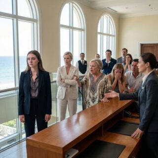 ‘This is unacceptable,’ Aunt Linda snapped at the front desk. ‘She gets the penthouse and we get standard rooms? Get us the owner.’ Mom crossed her arms: ‘Have her removed and reassigned.’ I stood near the window, watching the ocean. The resort director appeared, extended her hand toward me, and said quietly: ‘Ms. Okafor, your family is requesting to speak with the owner.’ She paused. ‘Shall I tell them they already have?’ …