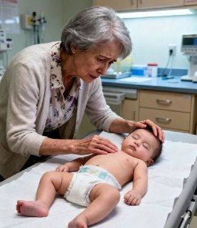 My son and his wife asked me to watch their two-month-old baby while they went shopping.