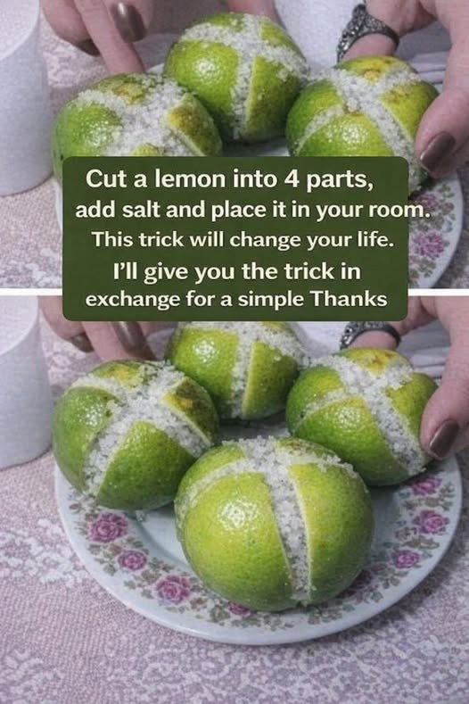 🍋 Lemon and Salt Trick: Natural Home Remedy to Purify Your Space