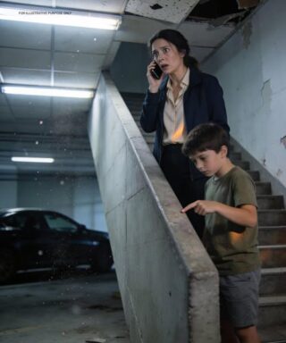 qI went to my husband’s office to return something he forgot, but the building was abandoned. A guard said the company closed years ago. My husband still claimed he was inside. Then my son whispered, “Mom… that’s Dad’s car.” I followed the stairs down and then…