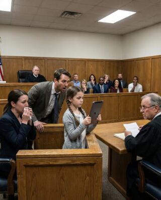 My husband filed for divorce, and my ten-year-old daughter asked the judge, “Your Honor, can I show you something Mommy doesn’t know?”