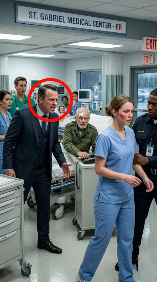 “Get Out, B*tch.” The CEO Slapped the Rookie Nurse — Then a Navy Helicopter Landed Outside………