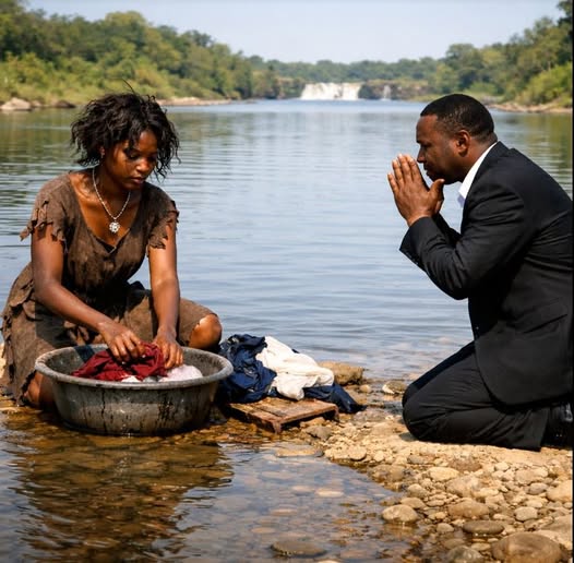 Poor Girl Was Washing Clothes by the River — Billionaire Fell to His Knees After Seeing Her Necklace
