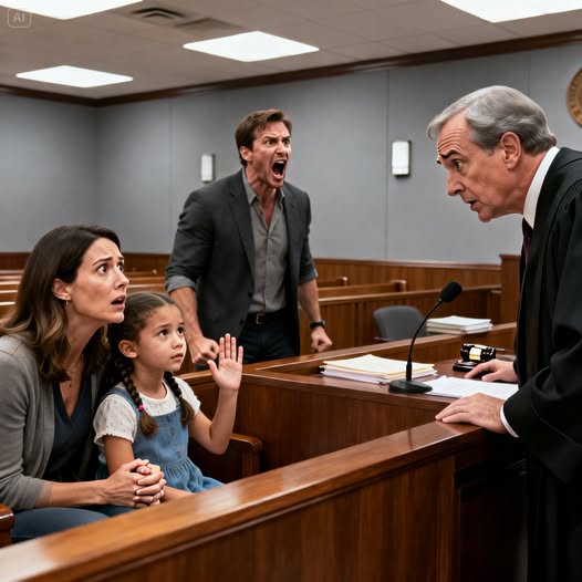 My husband took me to court for a divorce, insisting that I was an unfit mother and that he should have full custody of our child. For a moment, it looked like the judge was starting to believe him. But then, my six-year-old gently raised her hand and said, “Your Honor… do you want to know the real reason Daddy wants to take us? It’s because of Grandma’s money.” My husband shot up from his seat and shouted, “Be quiet!” What happened immediately afterward changed the entire direction of the case.