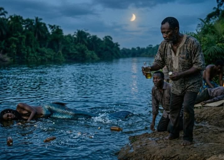 My Dad decided to take the Courage to face the Mermaid!!!. I was still unconscious, lying on the floor at home while my father prepared for the battle.